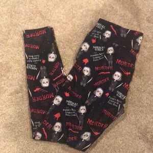 NWOT murder true crime girl leggings